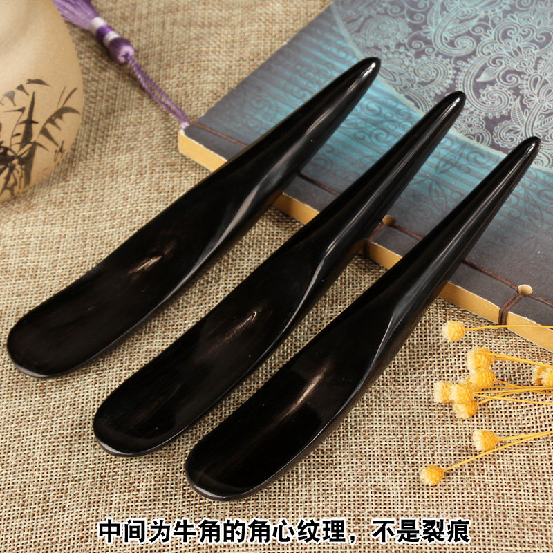 牛角拨筋棒美容面部脸部刮v痧棒女通用足底经络点穴位按摩器拔筋