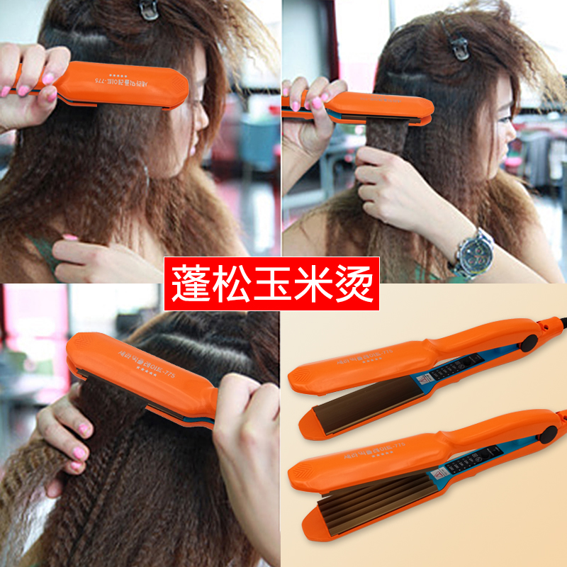 玉米烫夹板蓬松垫j发根麦穗玉米须女卷发棒电内蓬烫夹不伤发波浪