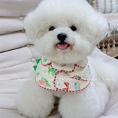 宠物猫睡衣围脖图纸模板居家x风狗狗口水巾围兜围脖配饰纸样有教