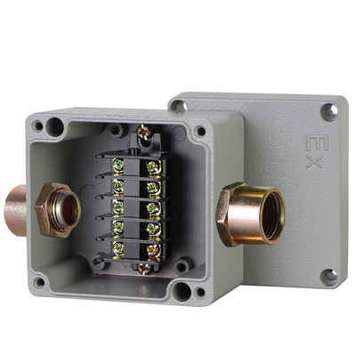 防爆接线盒带端子DN管接头防x爆分理线盒户外铝合金铸铝接线箱防