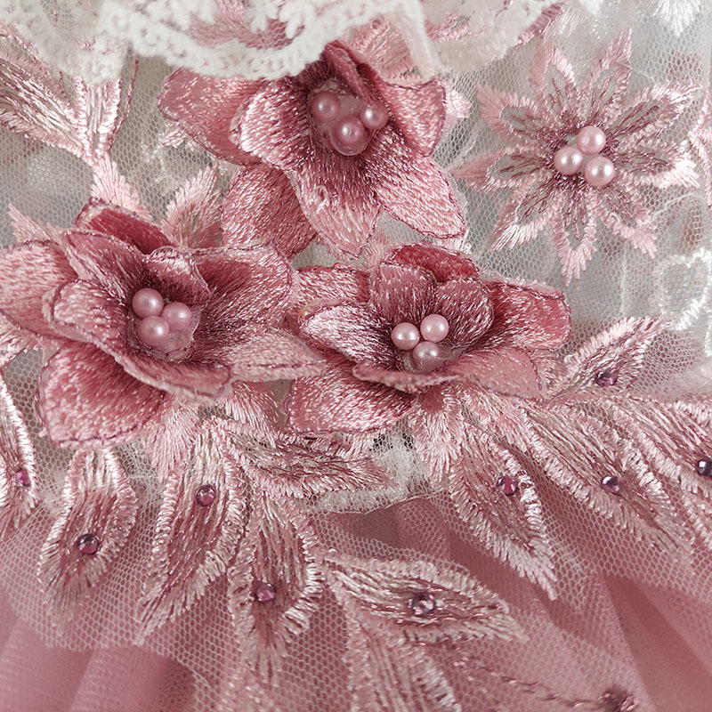 豆粉立体花春秋薄款小型泰迪比熊博美猫咪夏天R背心宠物公主裙衣