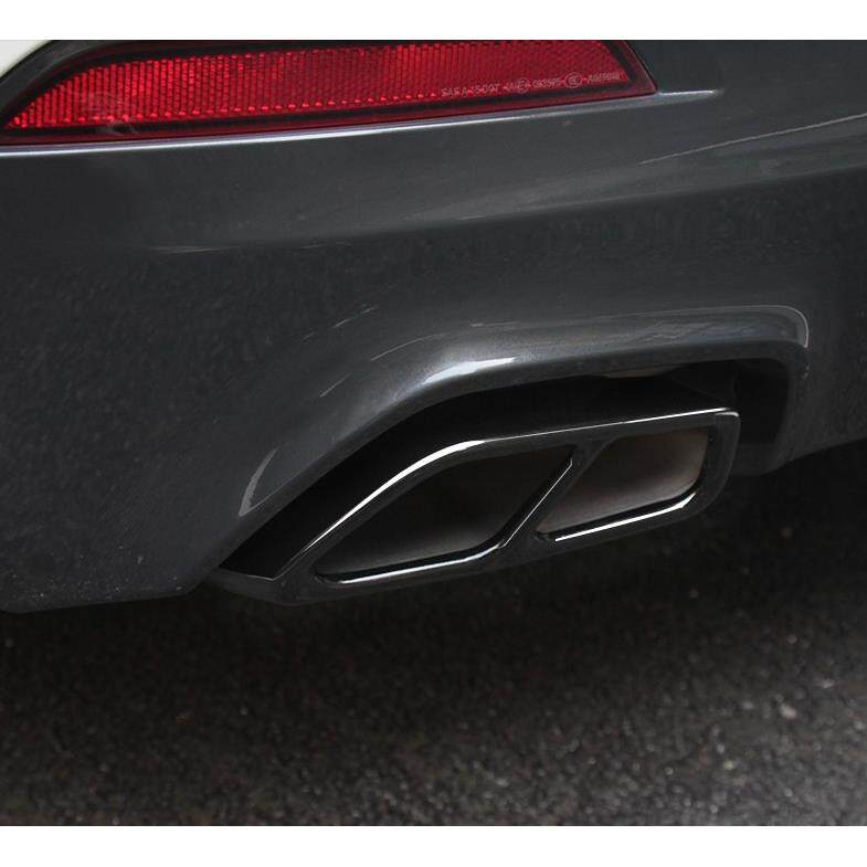 18适用宝马新5系尾喉525li530li530le6系gt改装四出排气管装饰罩