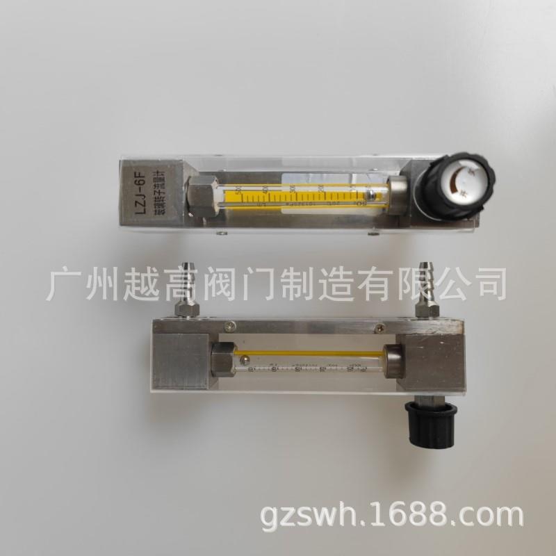 微小型玻璃转子流量计LZB-3-10WB可调节不锈钢玻璃转子流量计