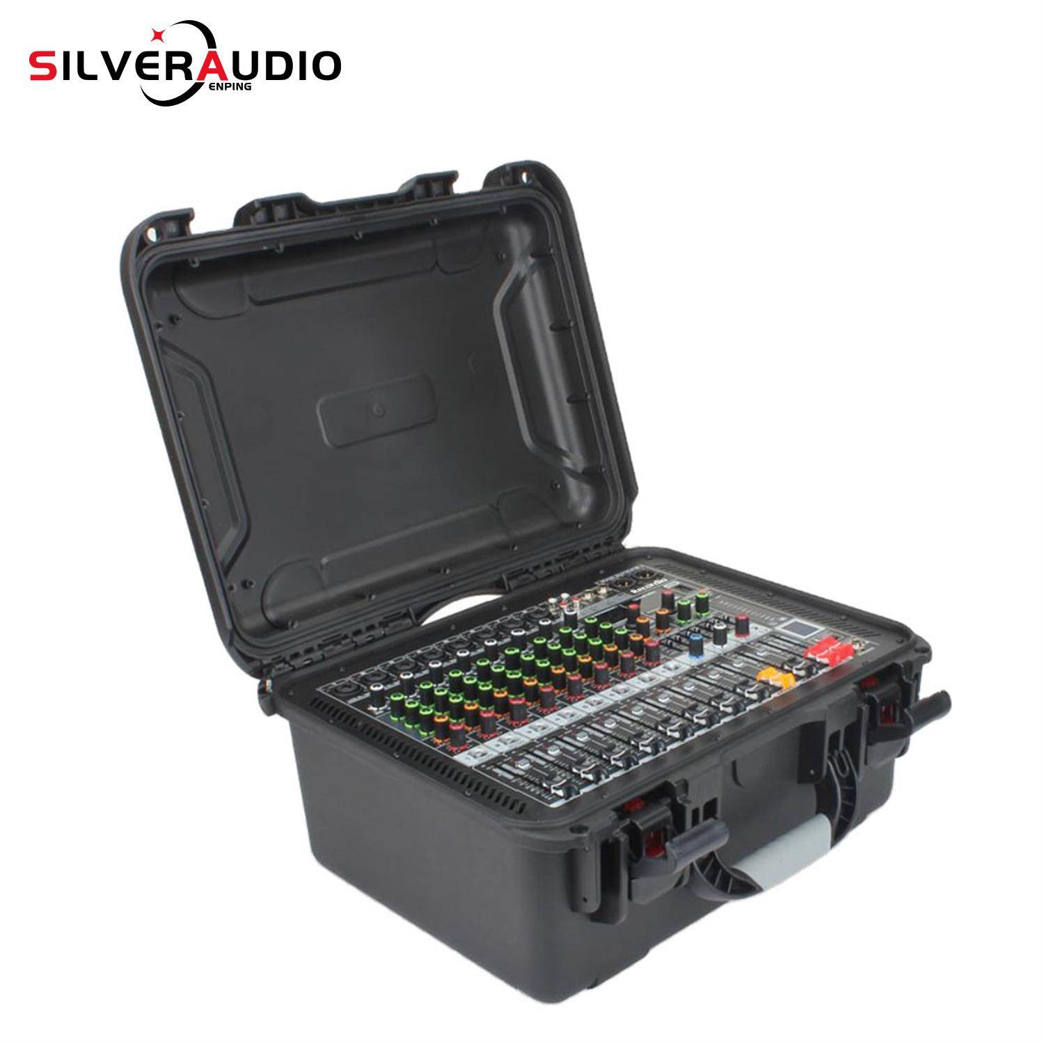 GAX-HM80家用8路大功率功放调音台一体机舞台演出手提声卡