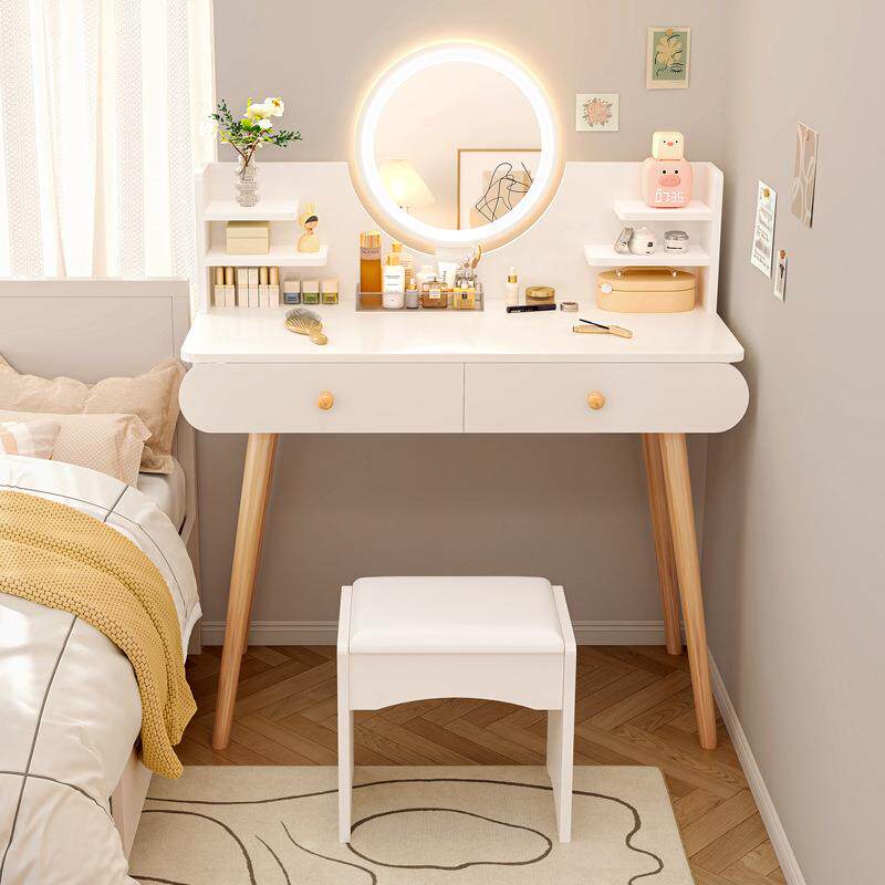 梳妆台卧室简约现代小型化妆台镜小户型梳妆柜主卧新款女生化妆桌