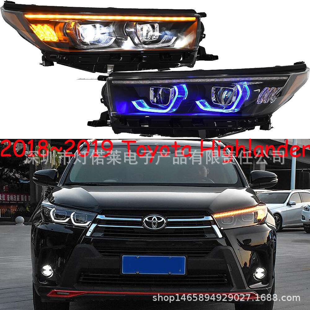 2018~2019汉兰达大灯全LED;汉兰达前照灯,highlander