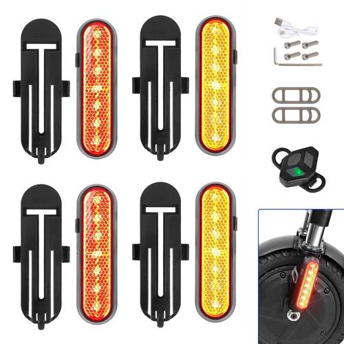 Ulip遥控充电转向灯电动滑板车智能遥控控制LED警示转向灯装饰盖