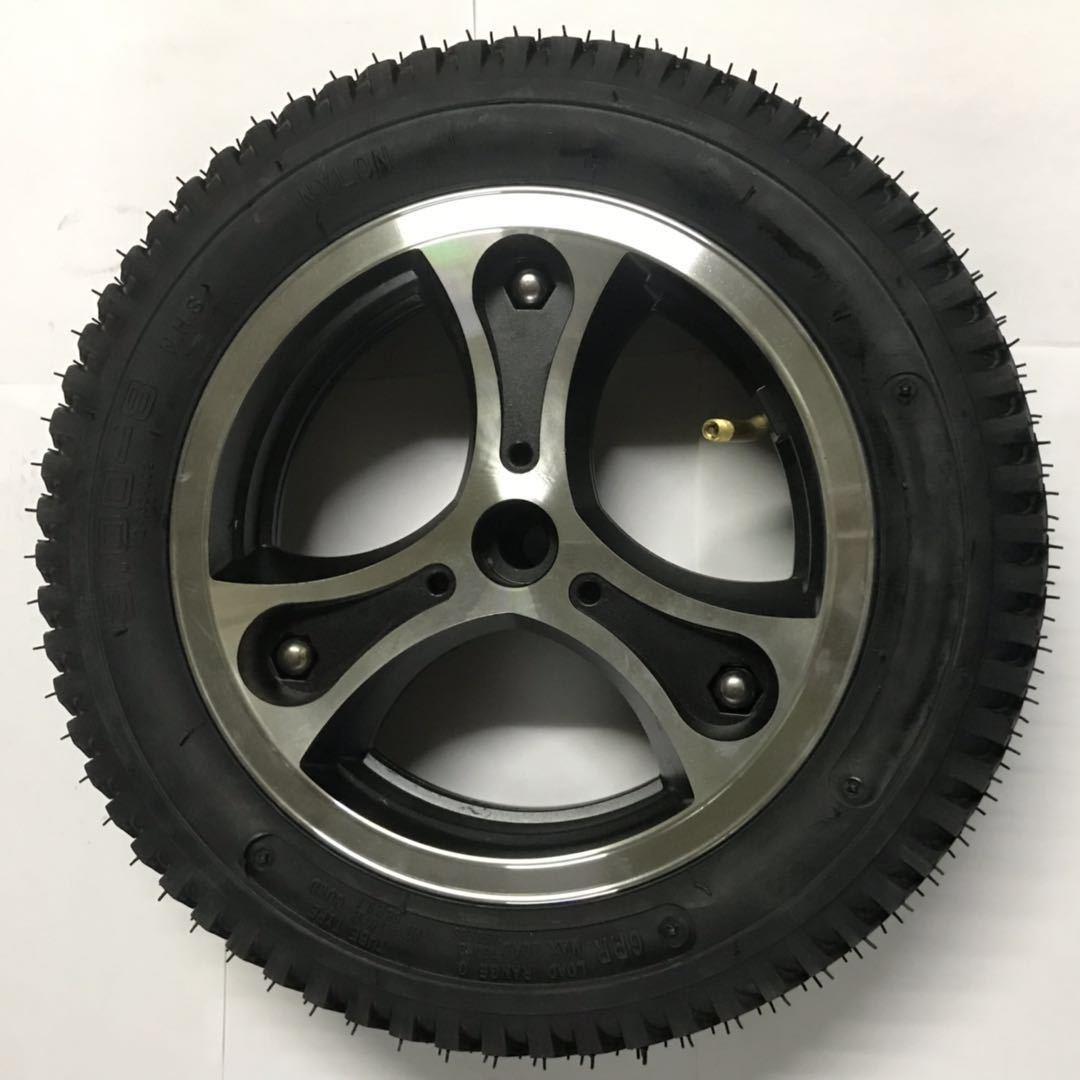 老年电动轮椅代步车后轮12寸铝合金轮毂3.0-8充气胎