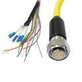 海洋设备零浮力光电混装 缆4光10电水下不锈钢圆形连接器