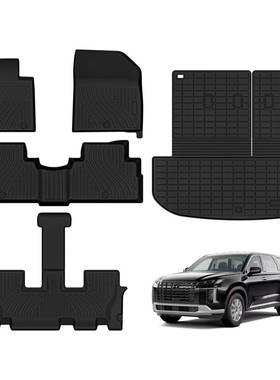 适用于20-23款帕里斯帝Palisade脚垫汽车脚垫高品质全TPE后备箱垫