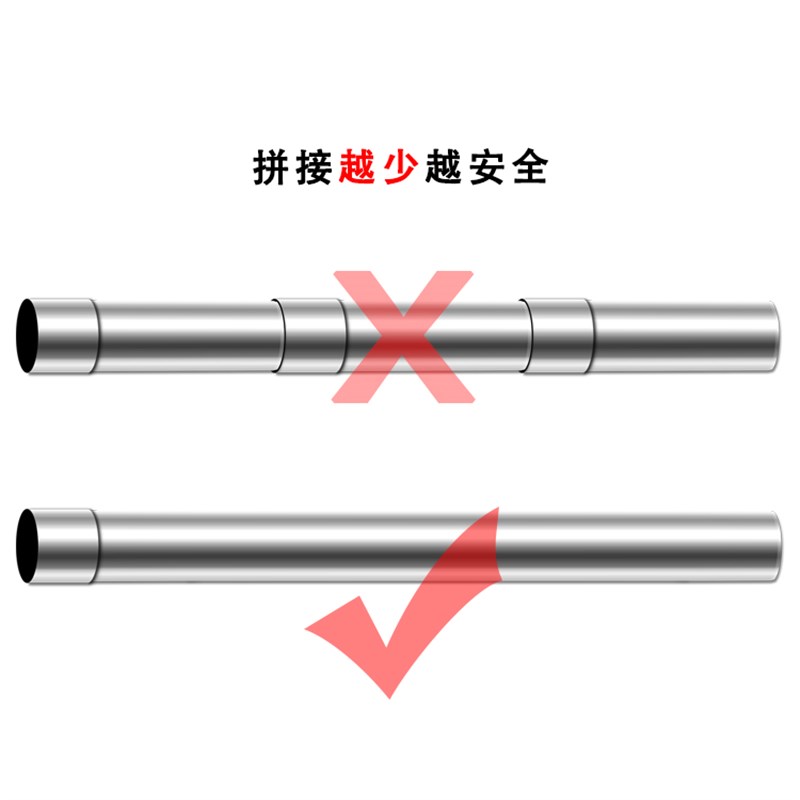 【201不锈钢】直径50/6p0/70/80/90/100mm1米到2.5米加长排烟管