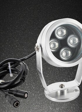 12W940nm室外防水监控补光灯摄像头夜视无光红外灯12v4灯不可见光