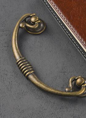 精茂-335新中式仿古青古铜色锌合金仿古双孔成套拉手孔距96mm