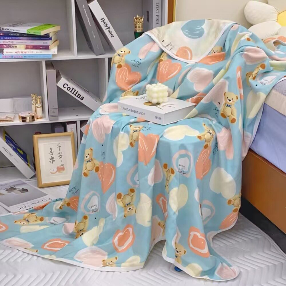 舒香绸夏凉被棉绸空调被人造棉夏被柔软丝滑可水洗自带凉感网红被