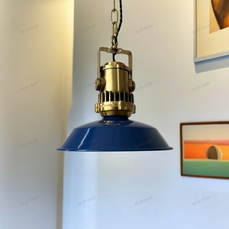 法式复古绿色吊i灯设计师高级感圆餐桌宿舍中古风餐厅吧台上方吊