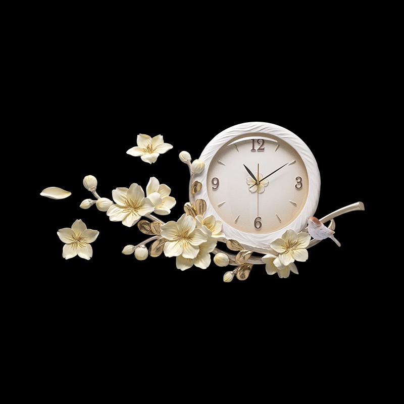 福雕家饰a创意个性简约现代时尚艺术钟表家用客厅时钟墙上餐厅挂