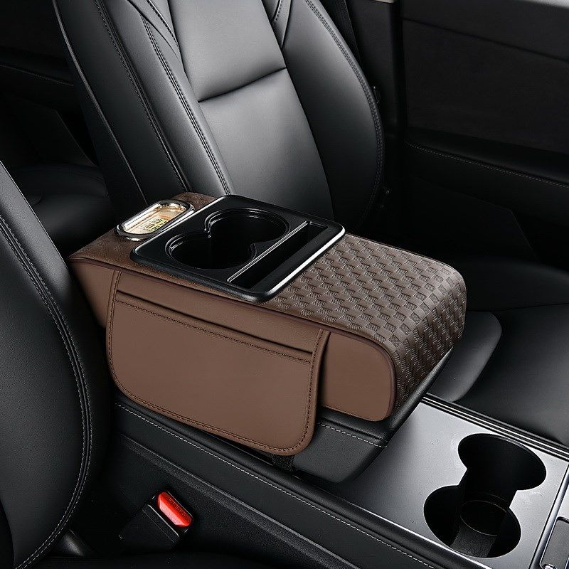 适用大众途观lpro车载纸巾盒y增高垫多功能收纳盒汽车中央扶手箱