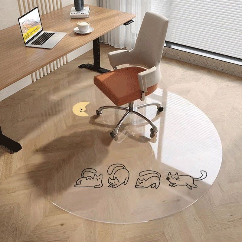 圆形透明软玻璃地垫学习桌书桌下转椅地毯可擦洗防水地板保护垫子,居家布艺,转椅地垫,淘宝优惠券,粉丝福利购,淘宝优惠卷