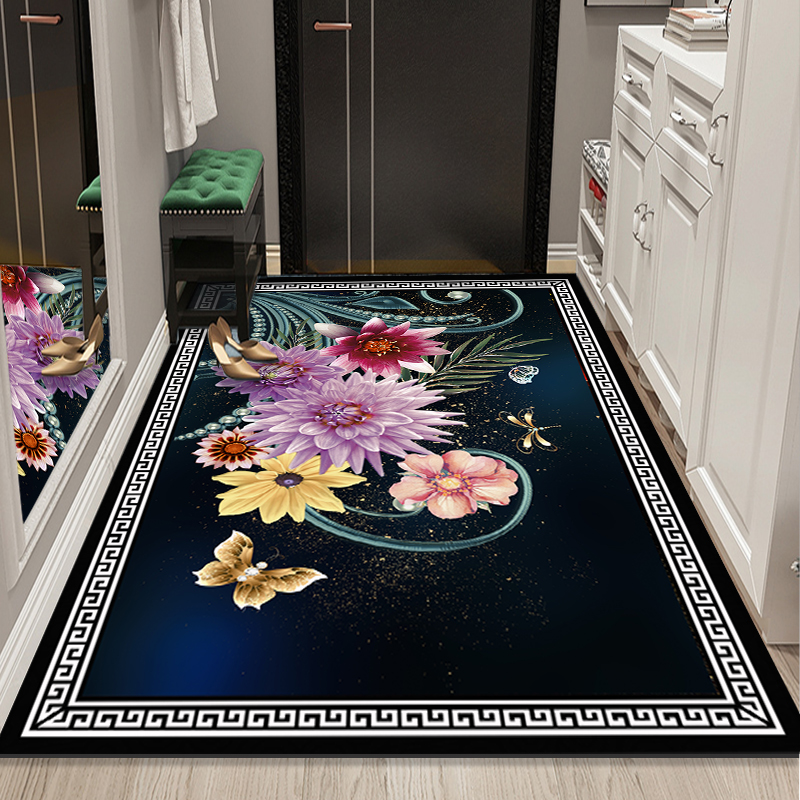 23入户门地垫3d可机洗x防wx滑垫家用客厅防滑垫玄关脚垫浴室速干