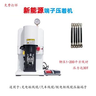 东莞工厂半自动脚踏液压端子机冷压配六边型端子四边型变频压接机