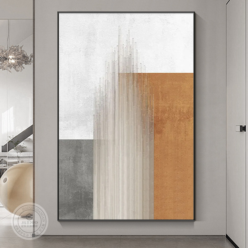 客厅落地装饰画沙发背景墙挂画玄关抽象壁画现代简约意式极简风格,家居饰品,现代装饰画,淘宝优惠券,粉丝福利购,淘宝优惠卷