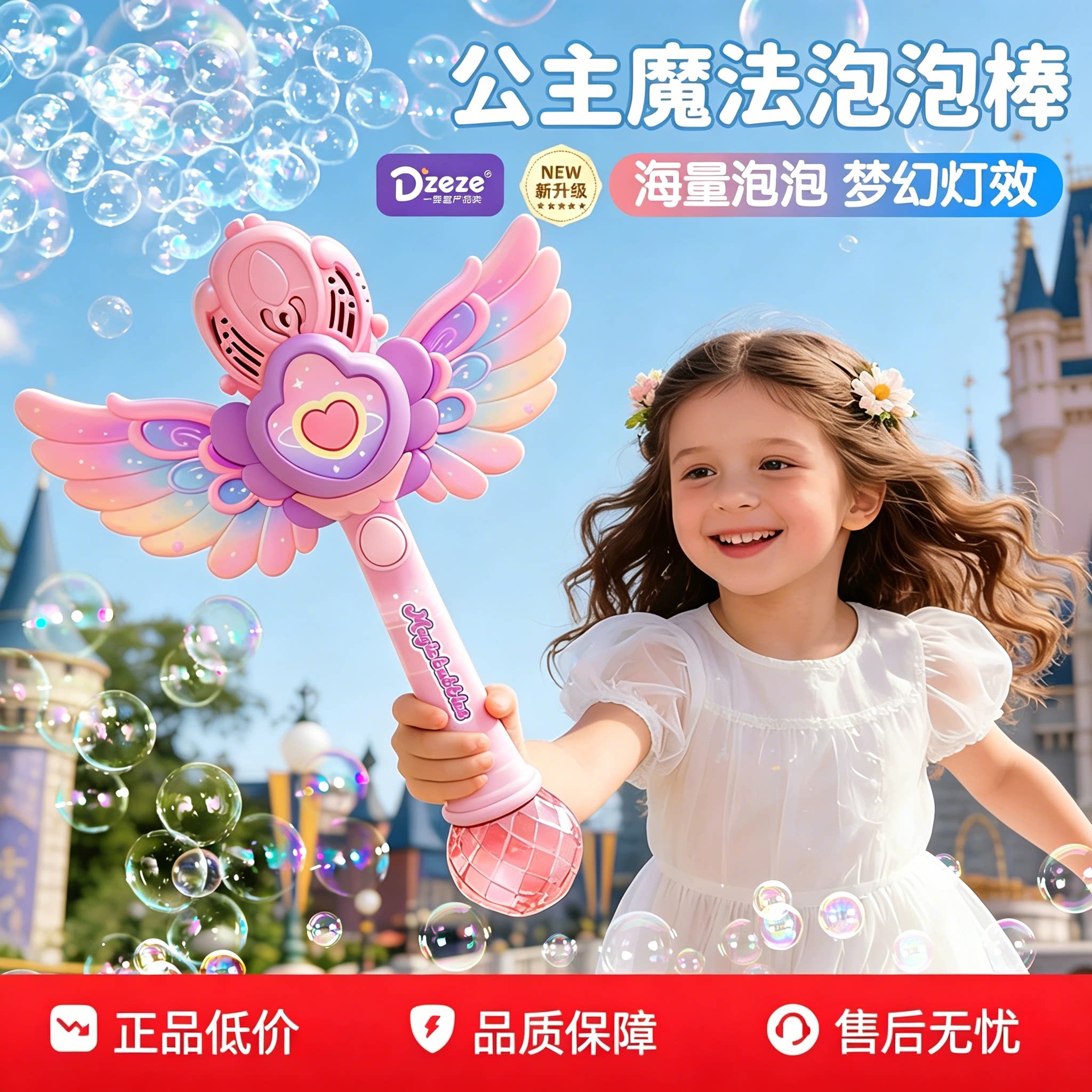 泡泡机儿童手持天使魔法棒2026图片