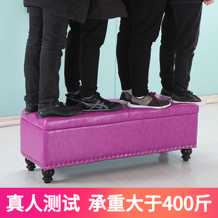 凳家用沙发凳子长方形可坐服装 多功能长条收纳储物门口换鞋 店凳箱