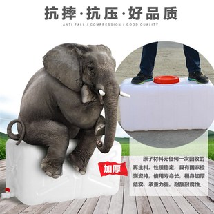 n储水箱桶子长方形水桶方桶蓄水桶带盖水塔水 家用水桶塑料桶卧式