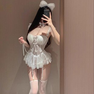 梦幻芭蕾 小胸聚拢显大带胸垫鱼骨胸衣性感睡衣房事免脱趣味qqny