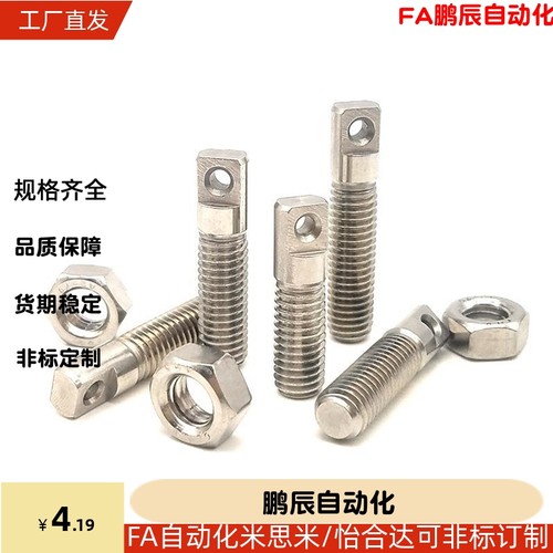 替代FFE11-D3/D4/D5/D6-L15/L20/L25拉伸弹簧支柱 带扁方全牙型SA