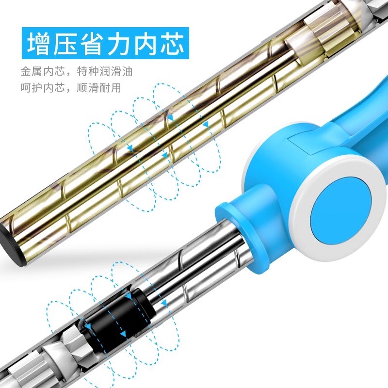 通用加粗a拖把杆旋转一体式省力单杆家用自动手压拖布墩布替换头