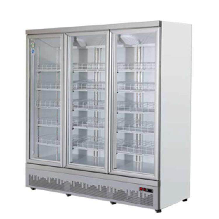 厂家商用立式冷冻柜展示柜啤酒冷藏直冷柜双三门风冷饮料柜
