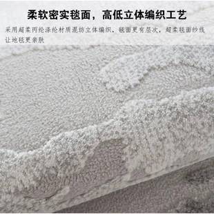 轻奢极超柔软客厅茶几现毯代简约家卧用联系客服室地立简体浮雕易