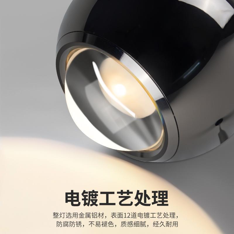 卧室床吊灯可调节下可调角度现代简约可升降吊线头灯极简头床吧台