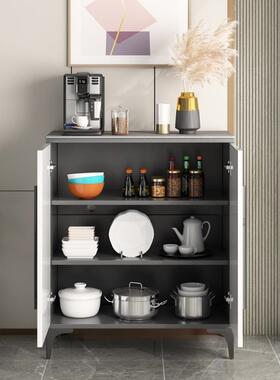 L7轻奢岩板小沙户房型餐边柜简约现代厨储物收柜客厅纳发边F765HM