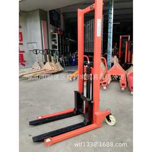 D型升降叉车0.5吨1吨堆高车 厂价销售牛力牌手动液压升高车A
