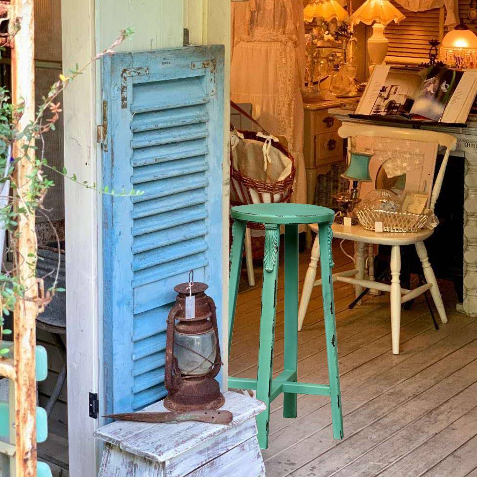 L7乡村做旧实木花家居客厅落户外阳F76H7S9M台花地花几盆架花园架