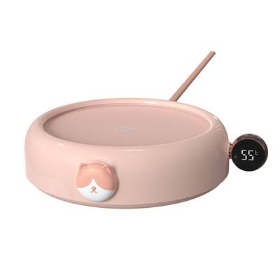 新品暖暖杯55度加热水杯热牛奶加热杯子自动恒温保暖杯垫创意礼品