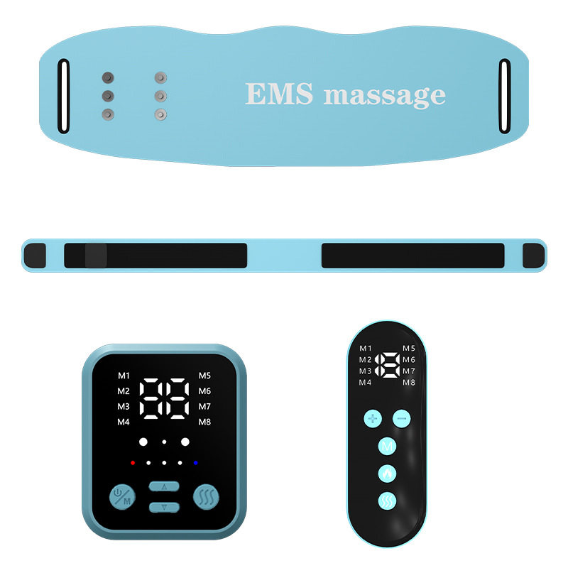 ems微电流电动按摩腰带家用腹部健身仪懒人塑身腰带瘦肚子按摩仪