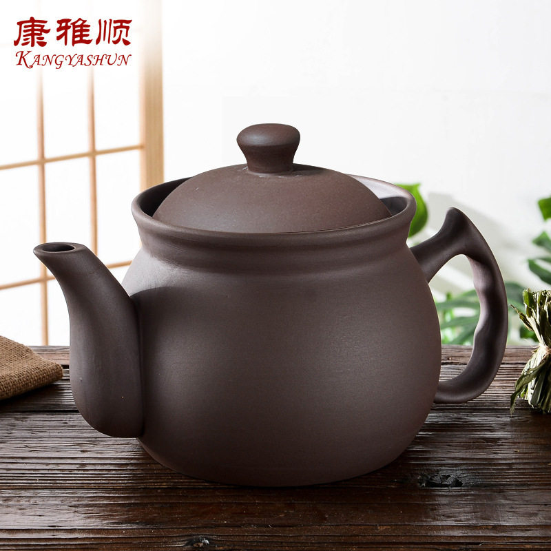 康雅顺无釉紫砂煎药壶家用煲中药熬药砂锅养生壶单壶罐子