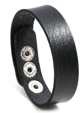 韩版简约百搭可调节皮革手链