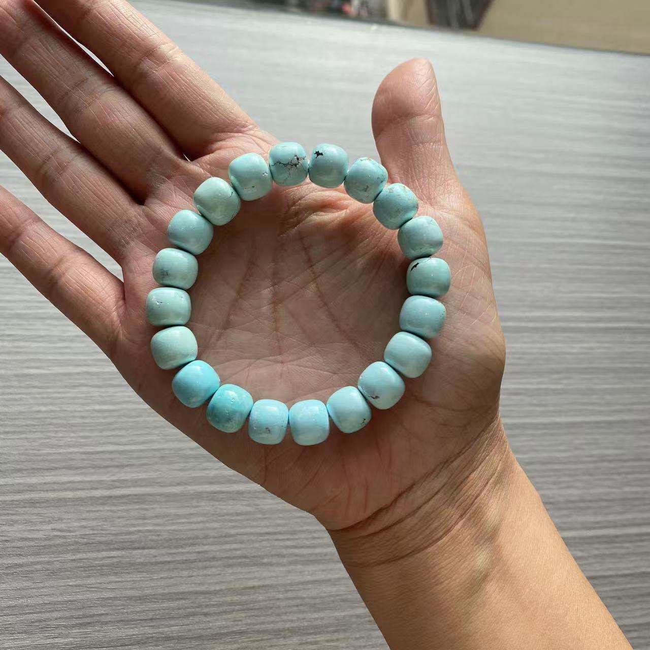 天然绿松石老型手珠大颗粒绿松石工厂直销