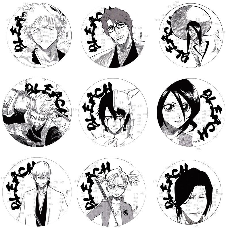 动漫马口铁胸章黑崎一护露琪亚市丸银漫画系列吧唧蓝染徽章