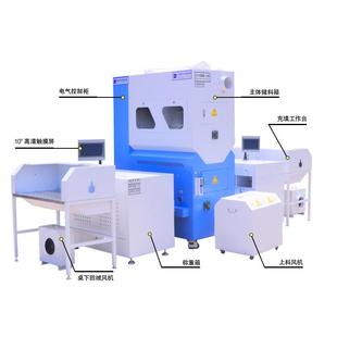厂供福大宇航员羽绒裤压胶工艺均匀充绒电脑控量充绒机服装加工