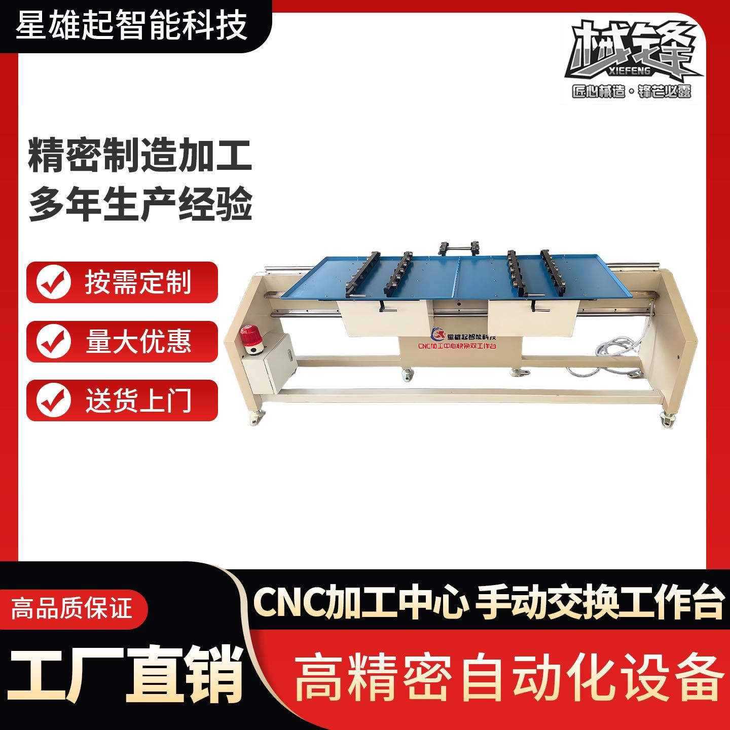 CNC数控机床手动托盘交换系统手动托盘交换装置快速换台加工中心