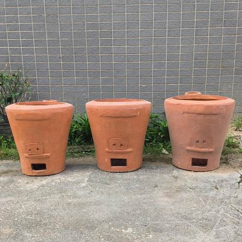 潮汕红泥炭炉 柴火炉 草炉 打边炉农家乐柴火灶烟囱炉