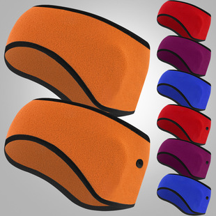 爆款秋冬护耳发带户外骑行运动摇粒绒运动头带保暖防风护额带