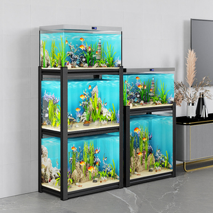 鱼缸架多层落地鱼缸柜家用客厅水族箱底架碳钢置物架承重底柜底座
