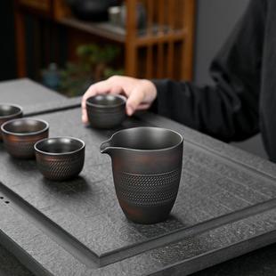 家用防烫公道杯茶海手工不烫手公杯茶水分茶器功夫茶具零配件 中式