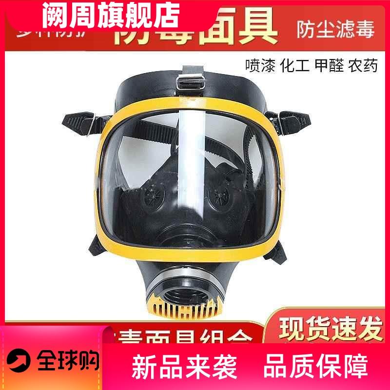 防毒面具喷漆化工气体甲醛消防面罩全面罩空气呼吸器电动送风面罩